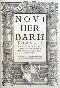 Band 2: Novi herbarii tomus II (1632)