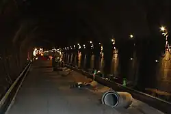 Forsttunnel, Sanierung der Entwässerung, September 2020