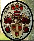 Fensterbild des Stammwappens derer von Hammerstein