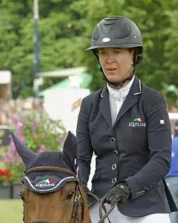 Lauren Hough mit Ohlala beim PfingstTurnier Wiesbaden 2013 (CSI&nbsp;5*)