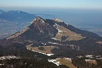 Von links Kitzstein, Heuberg, Wasserwand und Kindelwand