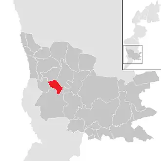 Lage der Gemeinde Heugraben im Bezirk Güssing (anklickbare Karte)