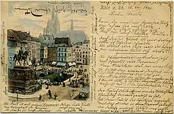 Heumarkt in Köln (Fotoaquarell)