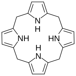 Strukturformel von Hexahydroporphin