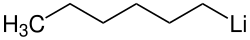 Strukturformel von Hexyllithium