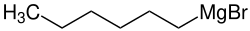 Strukturformel von Hexylmagnesiumbromid