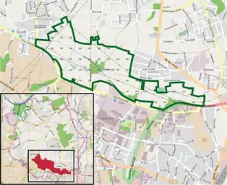Übersichtskarte des Naturschutzgebiets
