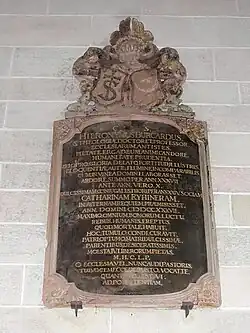 Hieronymus Burkardt (1680–1737) Antistes Basler Münster. Professor der Theologie. Epitaph im Basler Münster