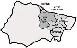 Lage von Ober Sankt Veit