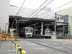 Bahnübergang an der Westseite