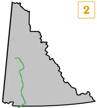 Übersichtskarte Klondike Highway