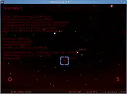 Himmelsposition Thuraya 2 in Bern am 29.&nbsp;April 2012 um 22:50