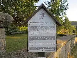 Hinterhermsdorf Info-Tafel an der Kirche