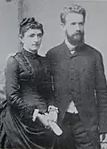 Bertha Hintermeister und Heinrich Terlinden 1880