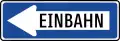 10: Einbahnstraße (Fahrtrichtung links)
