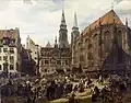 Einzug Gustav Adolfs 1632 in Nürnberg, Gemälde von 1884.