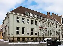 Historisches Sparkassen-Gebäude in der Bahnhofstraße in Cottbus