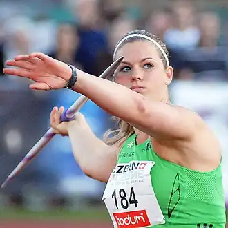 Ásdís Hjálmsdóttir Rang vierzehn mit 56,72&nbsp;m
