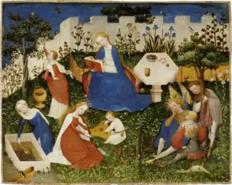 Das Paradiesgärtlein vom Oberrheinischen Meister, ca. 1410–1420