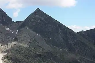 Der Gipfel des Hochkedl von Osten