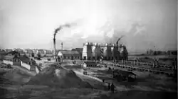 Die Hochöfen in Hörde 1860