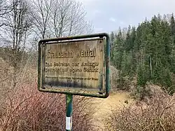 Hochwasserrückhaltebecken Wental (2022), Schild