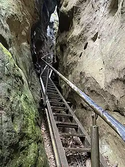 Aufstieg durch die Wolfsschlucht