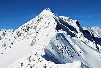 Die Hohe Kreuzspitze von der Kleinen Kreuzspitze gesehen