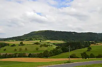 Hoher Randen vom Grenzübergang bei Fützen – Beggingen