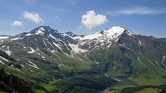 Das Raurisertal mit Hohem Sonnblick und Hocharn