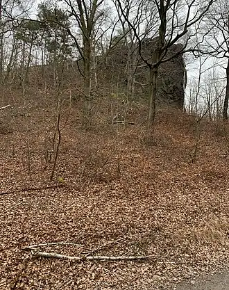Blick auf den Hohen Stein, aus dem Pfarrgrund