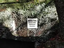 Hohler Fels, Infotafel