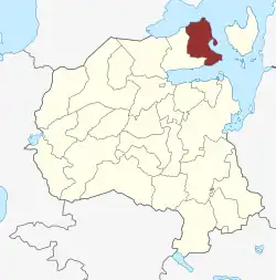 Lage des Udby Sogn in der Holbæk Kommune