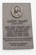 Gedenktafel für Anton Raaff