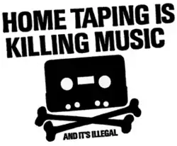 Logo der Kampagne Home Taping Is Killing Music