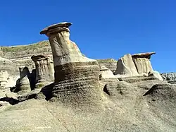Hoodoos östlich von Drumheller