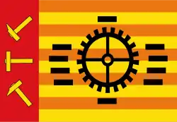 Flagge des Ortes Hoogezand