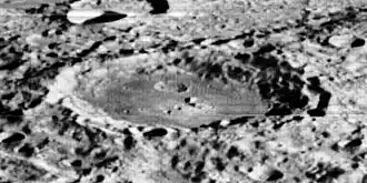 Lunar-Orbiter-2-Aufnahme, Blickrichtung Süden