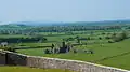 Die Abtei vom Rock of Cashel aus gesehen