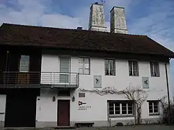 Zementfabrik mit zwei Öfen (Kamine) der Firma Ritter von 1880