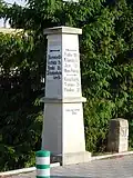 Distanzsteine in Horka u Staré Paky (Tschechien)