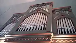 Der Orgelprospekt nach der Rekonstruktion (2018)