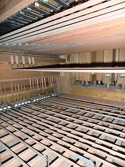 mechanische Kegelladen-Traktur (Spieltischseite)