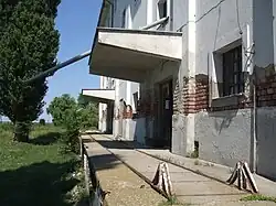 Einfacher Gleisabschluss bei der Fischzuchtbahn Hortobágy