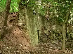 Mauerrest des Hotels