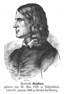 Friedrich Rückert, geb. 1788