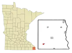 Lage von Spring Grove in Minnesota und im Houston County