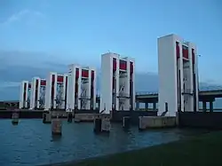 Houtribsluizen bei Lelystad