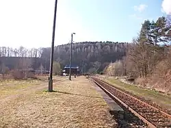 Haltepunkt Schweizerthal-Diethensdorf, Richtung Wechselburg (2016)