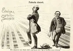Bei der Luxemburgkrise ist Bismarck nicht kleinlich, vermeidet den Krieg und hat Größeres im Auge, Kladderadatsch 1867